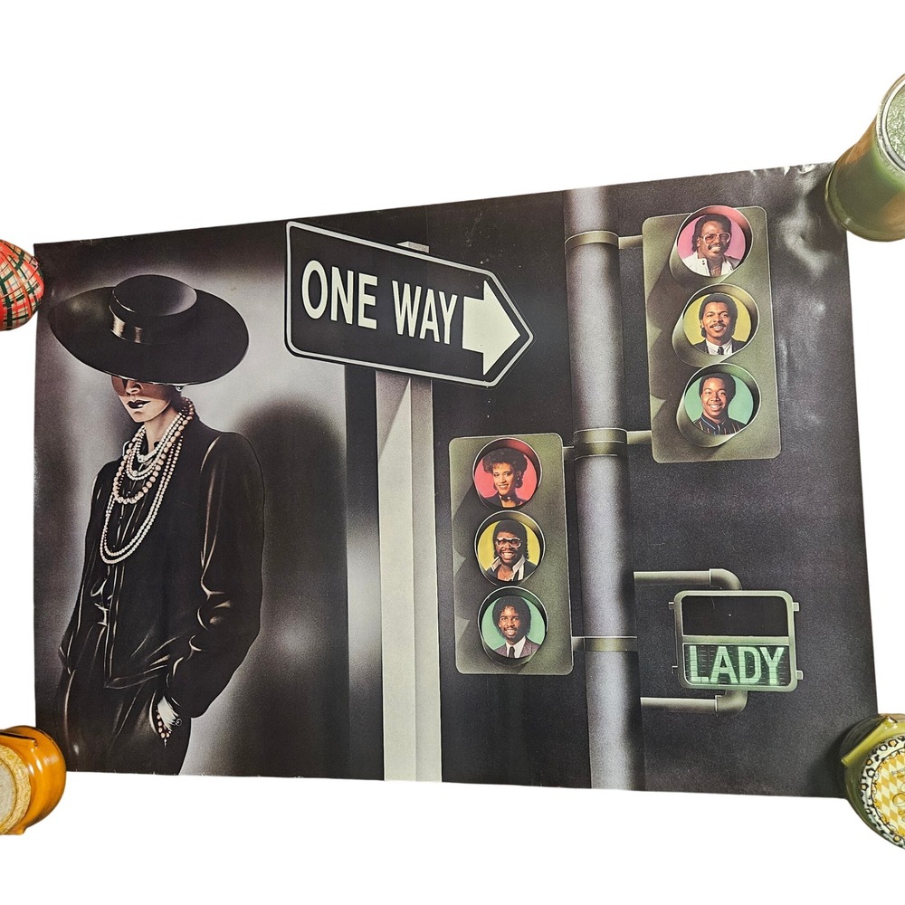 One Way Lady Vintage 1984 Promo Album‎ Poster 23x34 MCA Records Funk Soul Advert